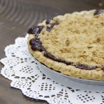 A close-up view of a freshly baked pie