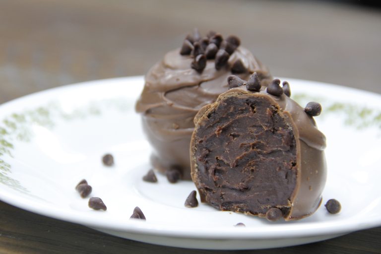 Chocolate Truffle topped with chocolate chips