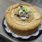 Freshly baked cake made on site