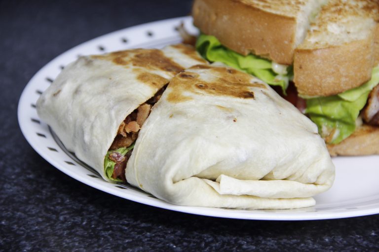 lightly grilled BLT wrap, sandwich orders made simple online